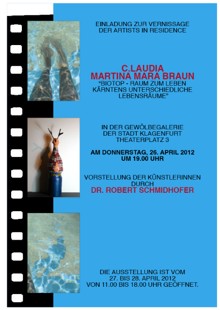 Vernissage am Donnerstag, dem 26. April 2012 Vernissage am Donnerstag, dem 26. April 2012