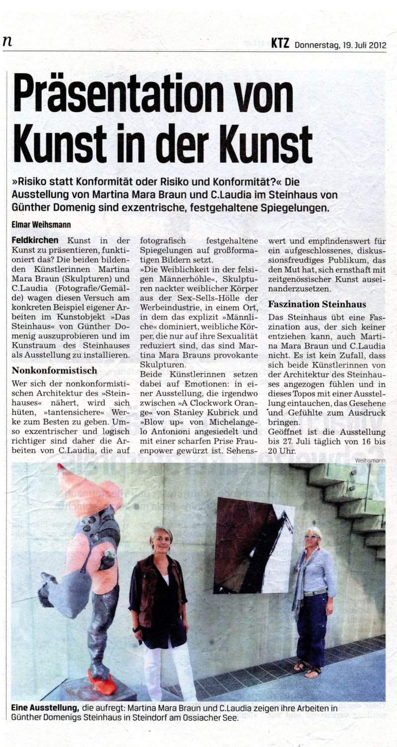 Kleine Zeitung vom 19.7.2012